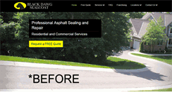 Desktop Screenshot of blackdawgsealcoat.com