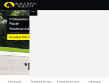 Tablet Screenshot of blackdawgsealcoat.com